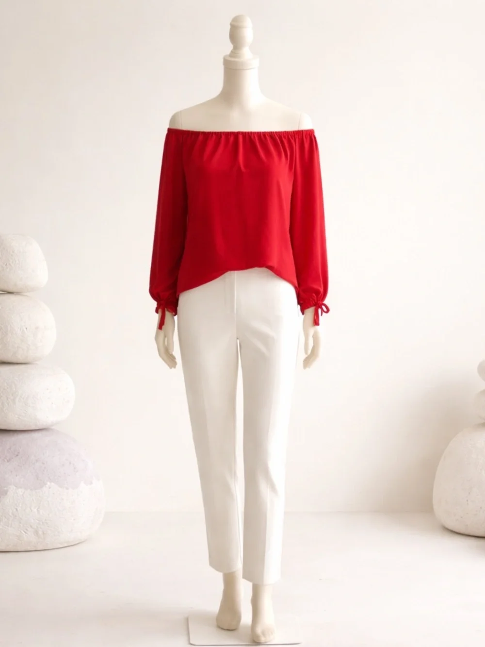 J.Crew Off Shoulder Tie Arm Sleeve